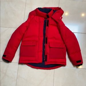 Rag and Bone Red Puffer Jacket